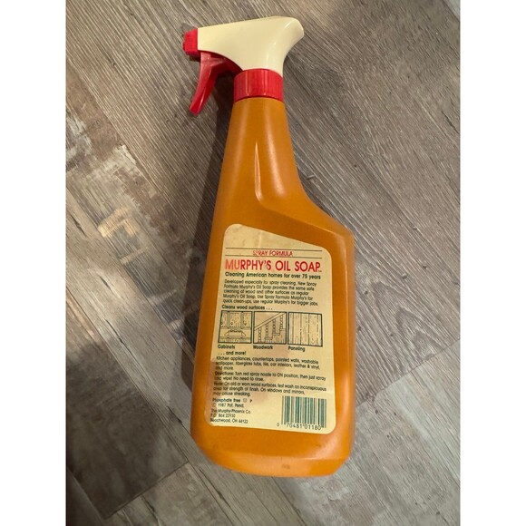Vintage Murphy Oil Soap Household Cleaner Spray Formula 22oz Original Formula - Picture 2 of 2
